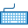 Hot Computer Keyboard Icon 32x32 png